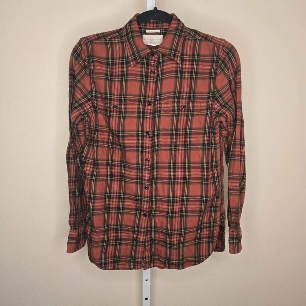 Denim & Supply Ralph Lauren RL Utility Women's S Plaid Button Up LS Shirt